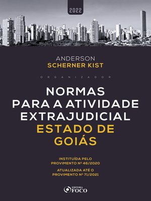 cover image of Normas para a atividade extrajudicial estado de Goiás